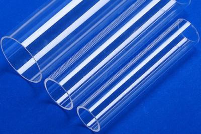 China Transparent test quartz tube with flat bottom or round bottom  one side polished good using feature acid resistance for sale