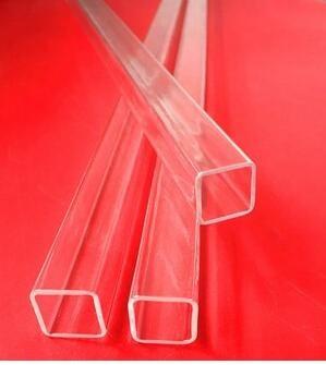 China Square quartz glass tube rectangular Deep processing quartz tube for sale