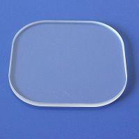 China Oval tempered sight glass plate and 3.3  borosilicate glass plate with round corner for sale