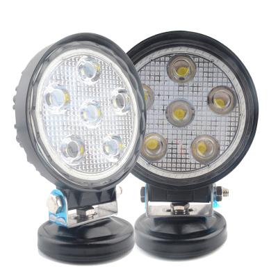 China Led Lamp 18W Car Light Round Led Work Light For SUV ATV Tractor Boat Trucks Off Road Work Light PL18R for sale