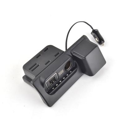 China Voltage Real Time Display Car Cigarette Lighter Dual USB Quick Charge Socket Car Cigarette Lighter Lighter With Voltage Display for sale