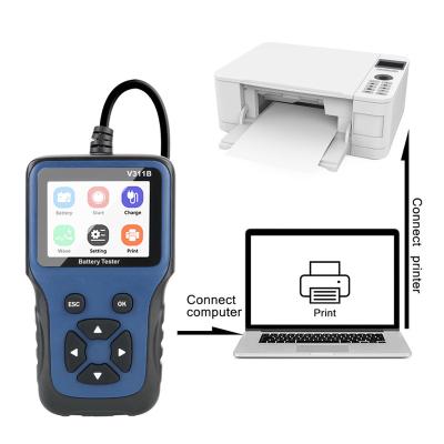 China Bettery Universal Tester Cars Diagnostic Tool Car Code Reader Battery Capacity Tester V311B OBD2 12V Auto Vehicle Maintenance Tools for sale