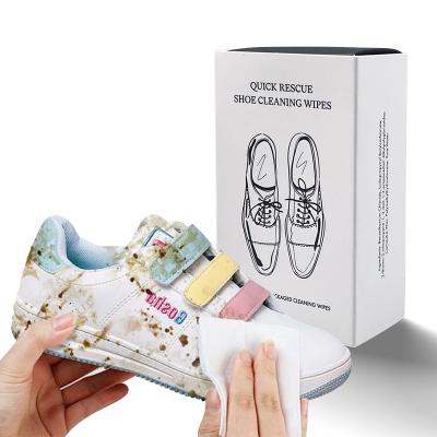 China Factory Price 60 Pcs Disposable Shoe Cleaning Sneaker Wipes Quick Remover Cloths For Shoe Cleaning for sale