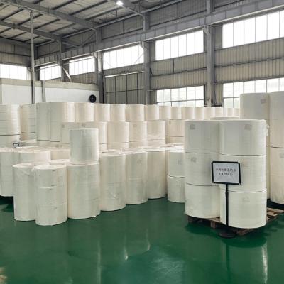 China Sustainable 60gsm Cellulose Multi Purpose Heavy Duty Nonwoven Workshop Wood Pulp Industrial Paper Roll for sale