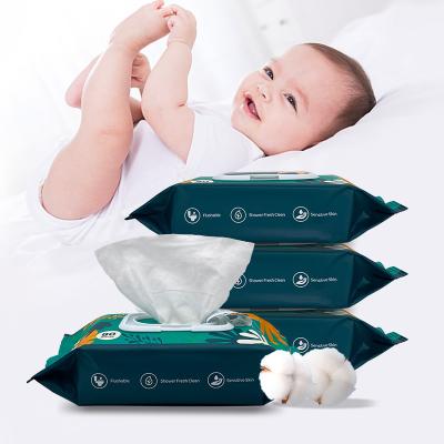 China Custom Logo Cleaning Baby Wipes Softcare Natural Sensitive Antibacterial Baby Care Wet Wipes for sale