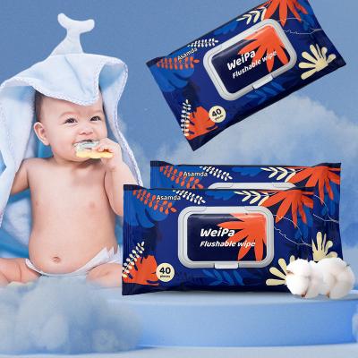 China Hot Selling Private Label Cleaning Organic Biodegradable Bamboo Baby Wipes Nonwoven Wet Wipes for Baby Moisturizing for sale