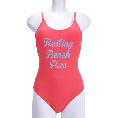 China Hot Selling Women Ladies Breathable Custom Logo One Piece Swimsuit Swimwear and Beach Wear for sale