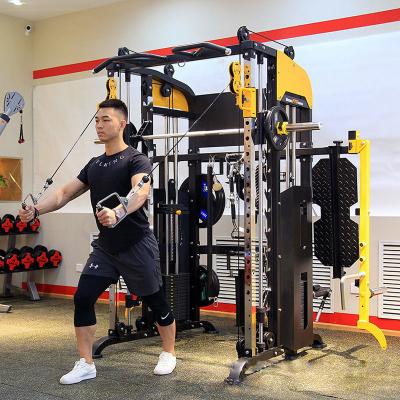 China Multi Functional Commercial Fitness Equipment Commercial Gym Training Equipment Combination Resistance Barbell Rack Blacksmith Machine for sale