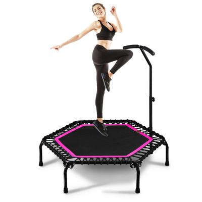 China With Protective Net 42 Inches Fitness Equipment Trampoline For Kids Children Jumping With Suction Cup for sale