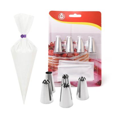 China Sustainable DIY Stainless Steel Pastry Cake Decorating Tool Kit Nozzle Tip Cream Icing Set for sale