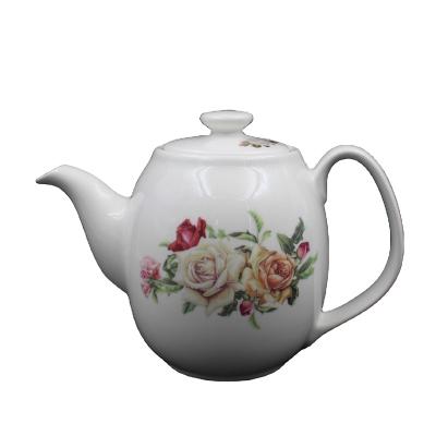 China Sustainable new bone china tea set with flower design for sale