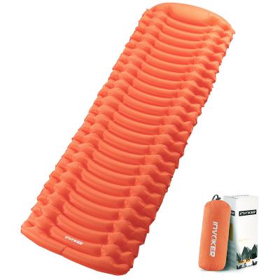 China Ergonomic Lightweight Waterproof Durable Self Protection Hiking Inflatable Sleeping Self Inflating Sleep Pad For Traveling Camping for sale