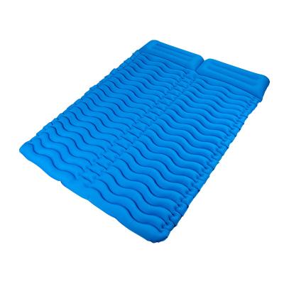 China Easy To Carry Double Size For 2 Person Sleep Pad For Sleep Pad Camping Inflatable Rise Air Mattress for sale