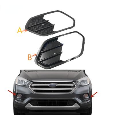 China Plastic For Ford Escape Kuga 2017 2018 2019 Car Front Bumper Fog Light Lamp Frame Cover Grills for sale