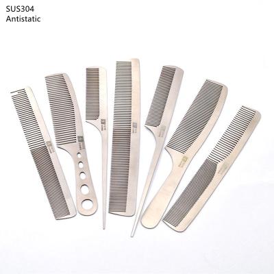 China 2022 Supplier Hot Selling Metal Comb Set Iron Hair Cutting Comb Anti-Static Handheld and Durable Shaping Tail Comb for sale