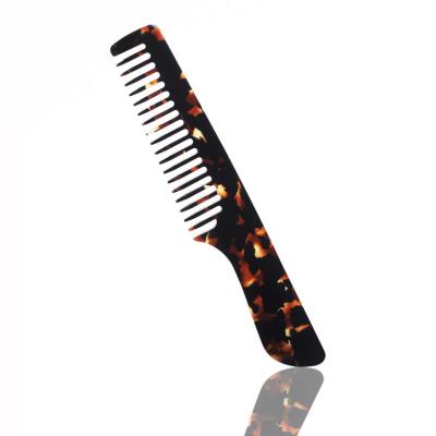 China Small Household Hair Comb Hair Salon Thin Comb Beautiful Fashionable Plastic Acetate Comb for sale