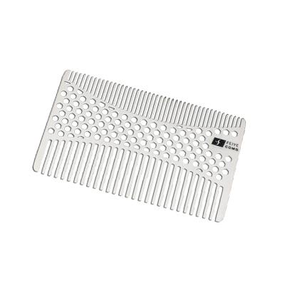 China Shenzhen Factory Wholesale Handheld And Durable Card Anti-static Anti-Tangle Comb For Man's Comb Custom Logo Pocket Comb Easy Carry for sale