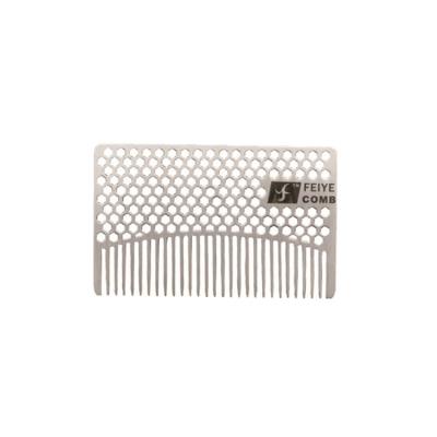 China And Durable Factory Customized Acetic Acid Double Tooth Metal Comb Small Handheld Plastic Salon Modeling Comb for sale