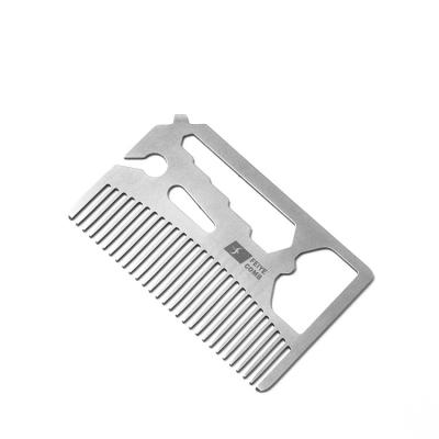 China 2022 New And Durable Metal Hand Comb Wig Comb Metal Teeth Thick Hair Comb Customized Unisex Design for sale