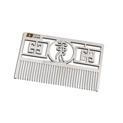 China 2022 Direct Selling Handheld and Durable Gift Stainless Steel Acetic Acid Comb Anti-Static Comb Metal Cutting Durable Pocket Comb for sale