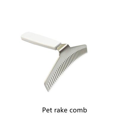 China 2022 Fashion Handle Handheld and Durable Hot Selling Deshedding Comb Anti-Static Plastic Steel Pet Dog Metal Comb Deshedding Comb for sale