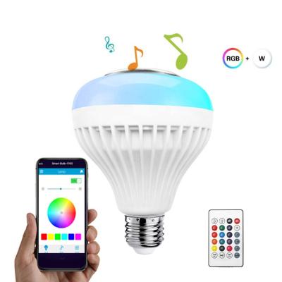 China Homestay garden theme park speaker flame bulb rgbw wireless bulb e27 led lamps bulbs with app with outdoor for sale