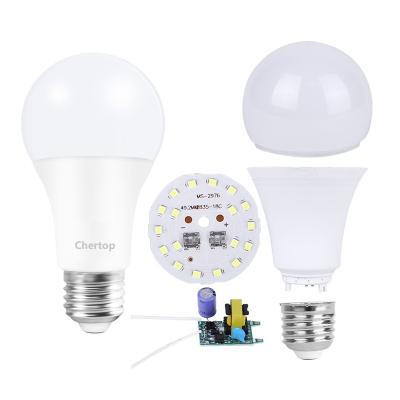 China Residential SKD 1 Year Warranty 12 Watt Led Lamp Base Raw Material E27 B22 Led Light Bulbs Manufacturer Bulbs Lamp Raw Material 1 Year Warranty for sale