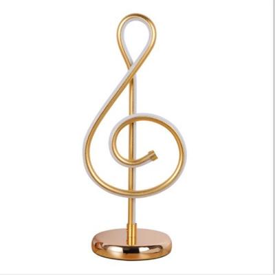 China New-designed Chertop Musical Note Table Lamp Light Led Lighting and Circuitry Design Metal + Modern Acrylic for sale