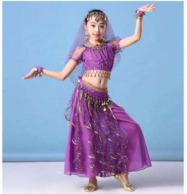 China Sets Girl Belly Dance Sequin Indian Dance Costume Dress Halloween Wear Carnival Sets for sale