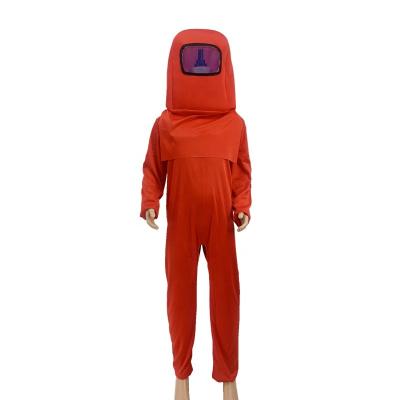 China Polyester Kids Astronaut Costume Game Space Suit Red Blue Jumpsuit Halloween Backpack Cosplay Costumes for Boys Kids Aged 3-10 for sale