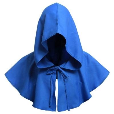 China Polyester Halloween Grim Cowl Cloak Medieval Wicca Pagan Hood Hat Cosplay Costumes Hooded Poncho for Men Women for sale