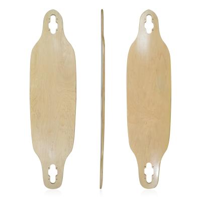 China Factory Manufacture Youth Diverse Longboard Skateboard Maple White Longboard Deck for sale