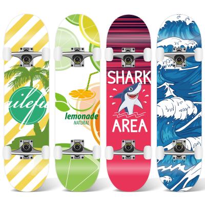 China Youth Design Wholesale Own Custom Skateboard Wooden Professional Board Complete Skateboards for sale