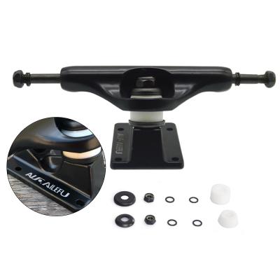 China Youth Custom 5.25 Inch Longboard Parts Glide Truck Black Skateboard Truck Set for sale