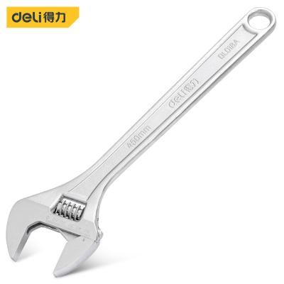 China Carbon Steel Grocery 6 Inch 8 Inch 10 Inch Adjustable Silver Wrench 24 Inch Large Chrome Plated Adjustable Spanners Outdoor for sale