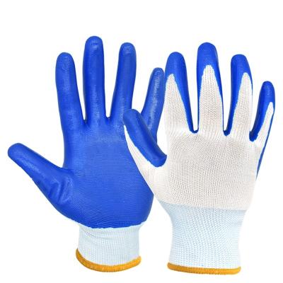 China Anti-smash high performance and comfortable elastic polyester nitrile coated gloves for sale