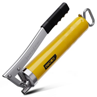 China DL2602 400cc Grocery Manual Single Rod Yellow High Pressure Oiling Gun 400cc for sale