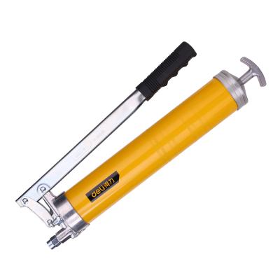 China DL2602B 900cc Grocery Heavy Duty Manual Double Rod Yellow 900cc High Pressure Oiling Gun for sale