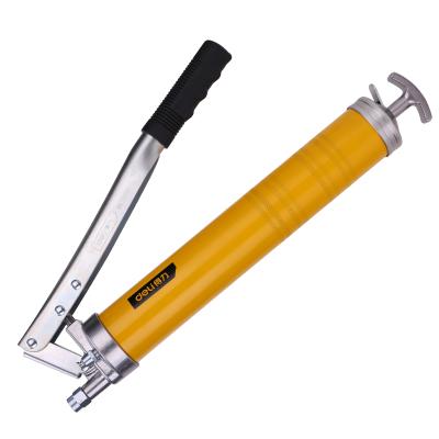 China DL2601B 600cc Grocery Heavy Duty Manual Dual Rod Yellow 900cc High Pressure Oiling Gun for sale