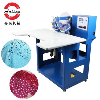 China Easy To Operate Table Type Automatic Fixing Machine Pearl Rhinestone Fitting Machine for sale