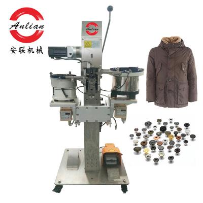 China Automatic feeding button to plastic upper and lower mold automatic servo motor/metal snap button machine for sale instant button pressed automatic for sale