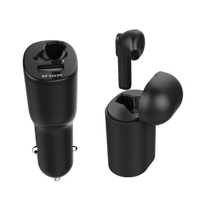 China In-ear Car Accessories 2 In 1 Single High Quality Wireless Earbud TWS Stereo Audio For Mobile Car With Charging Case for sale