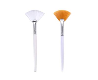 China Waterproof Handy Facial Massage Sweeps Fan Makeup Brushes Soft Portable Brushes Cosmetic Tools for Women Ladies Girls for sale