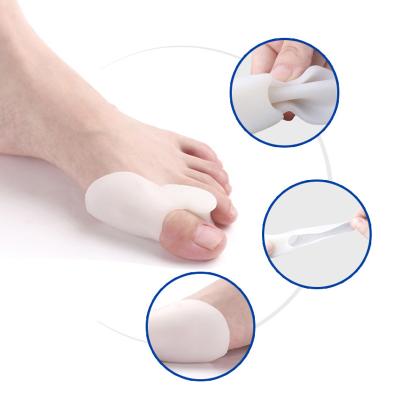 China Toe Bone Ectropion Adjuster Silicone Toes Separator Bunion Boots Corrector With External Toe Hallux Valgus Foot Care Tools Appliances for sale