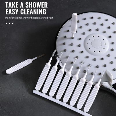 China 10pcs/sets Shower Head Cleaning Brush Nozzle Stocked Sweep Small Hole Appliances Bathroom Accessories Cleaning Instruments for sale