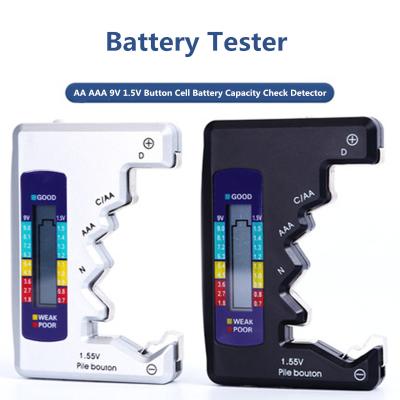 China Digital Battery Tester LCD Display C D N AA AC 9V 1.5V Button Cell Battery Capacity Check Detector Capacity Diagnostic Tool SB89 for sale