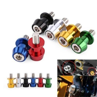 China 8mm Aluminum Motorcycle Swingarm Stand Coils Slider Stand Screw Swingarm Motorcycle Accessory Length 5cm for sale