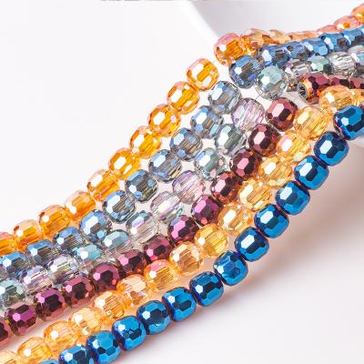 China Natural Stone Beads For Bracelets Capinhas Charm 8mm Crystal Faceted Drum Glass Beads For Women Charms DIY Necklace Bracelet Christmas Decoration Pendant Jewelry Dropshipping for sale