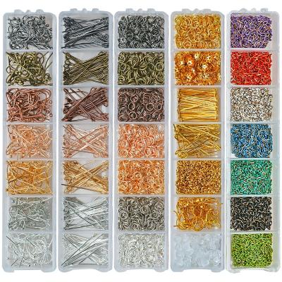 China For Bracelets Capinhas Felt Balls Boxed Alloy Accessories Set For Jewelry Making Metal Ear Hook Needles For DIY Sewing Accessories In Seven Lattice Boxes for sale