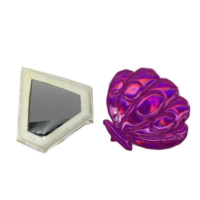 China High Quality Lighted Mirror New Fashion Mirror Triangle Shape Cute Pocket Fancy Cosmetic Mirror High Quality Cosmetic for sale